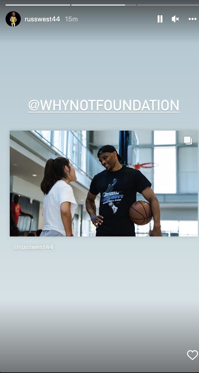 Russell Westbrook's Instagram Story 